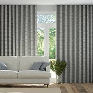 Wave Niko Antique Silver Wave Curtains thumbnail image