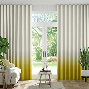 Wave Ombre Ochre Wave Curtains thumbnail image