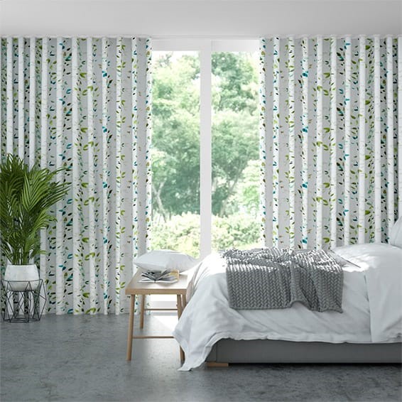 Secret Garden Bluegrass Wave Curtains