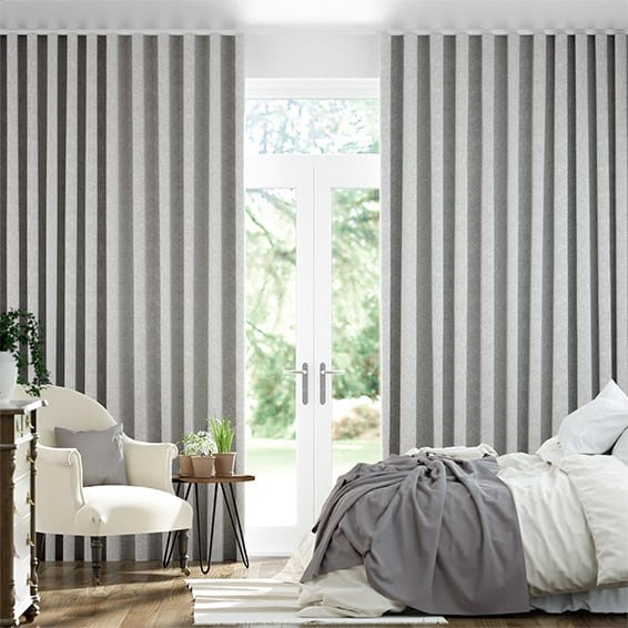 Waycroft Grey Wave Curtains