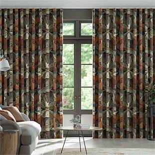 Wave William Morris Acanthus Velvet Chestnut Wave Curtains thumbnail image