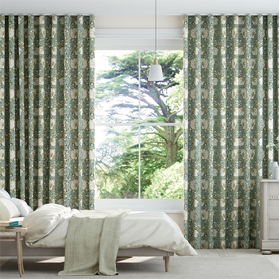 William Morris Pimpernel Sage Wave Curtains