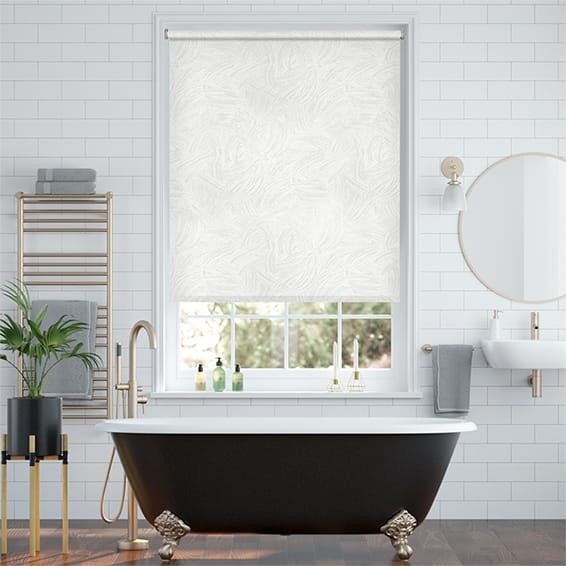 Waves Blackout White Roller Blind