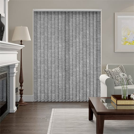 Welwyn Mottled Grey Vertical Blind