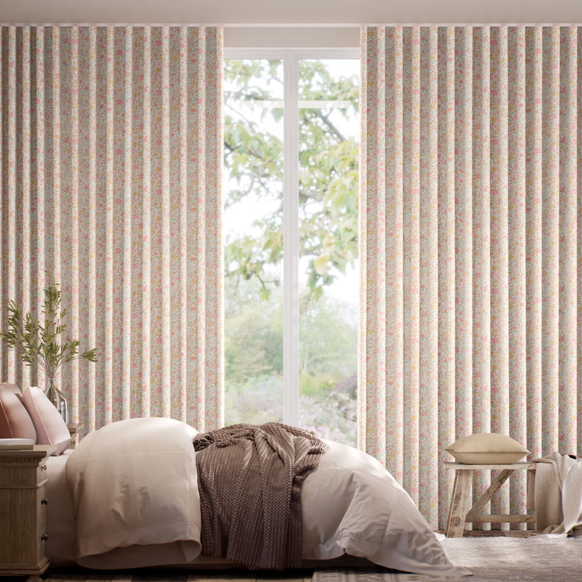 Wharfedale Apricot Curtains