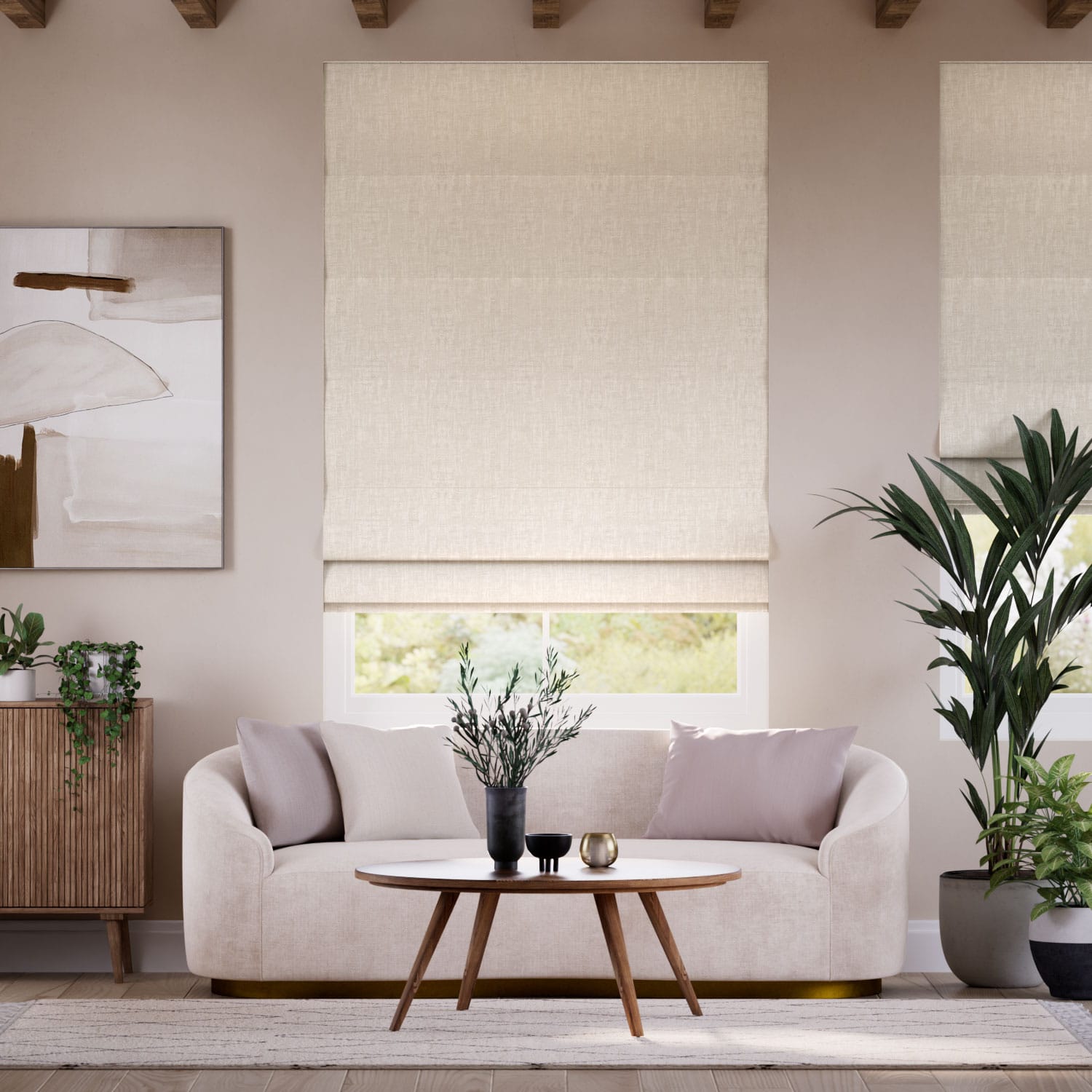 Whinfell Natural Roman Blind