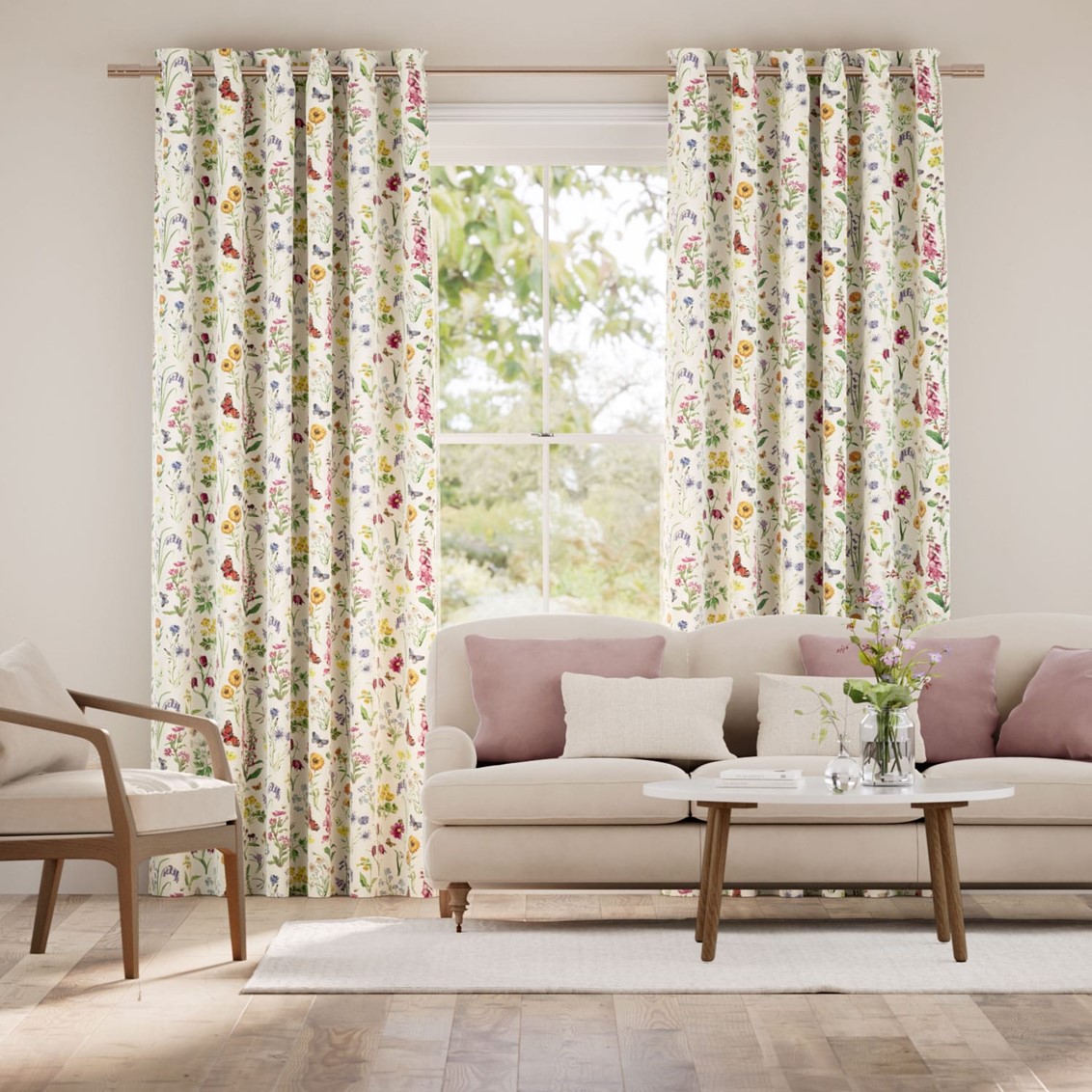 Wild Flowers Meadow Curtains