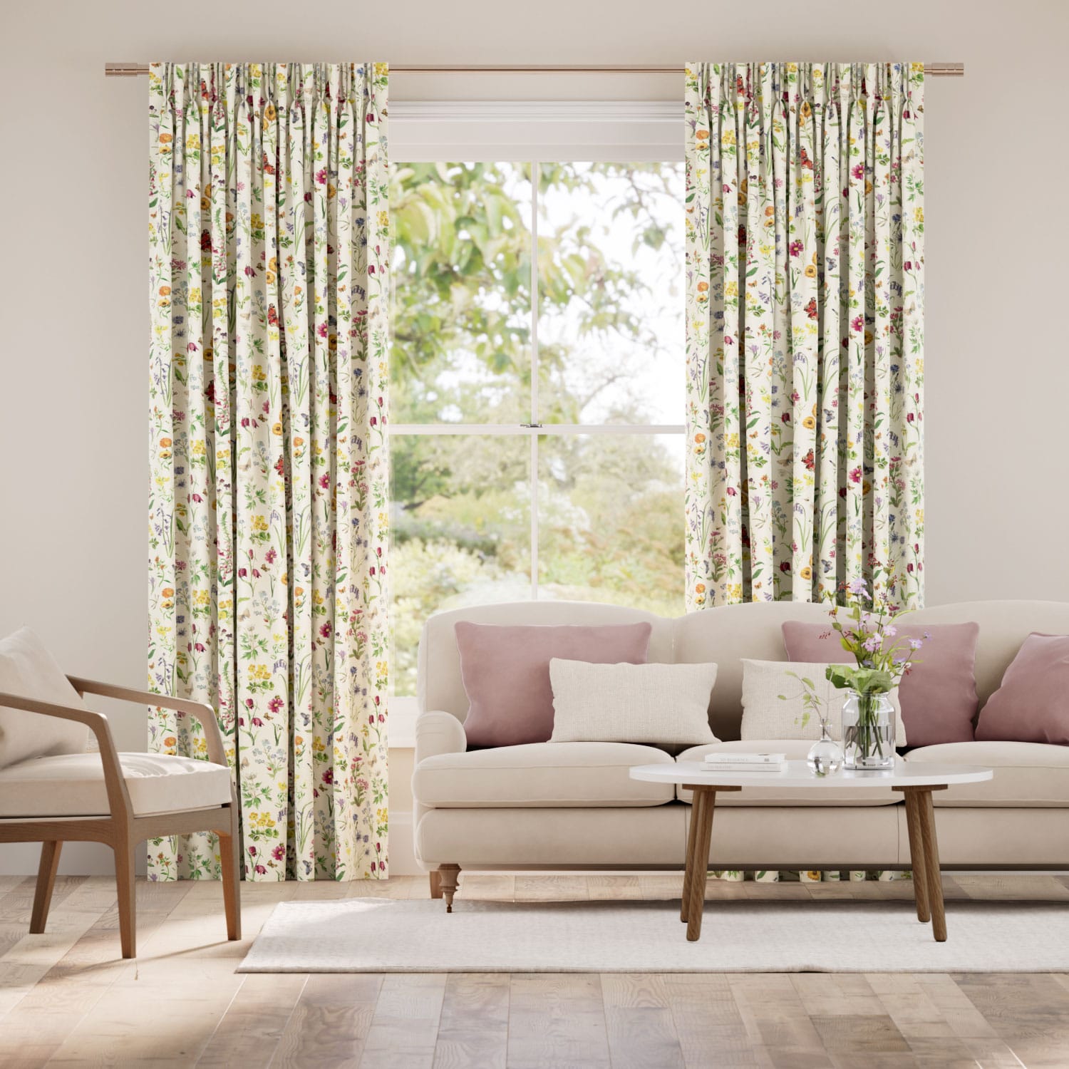 Wild Flowers Meadow Curtains