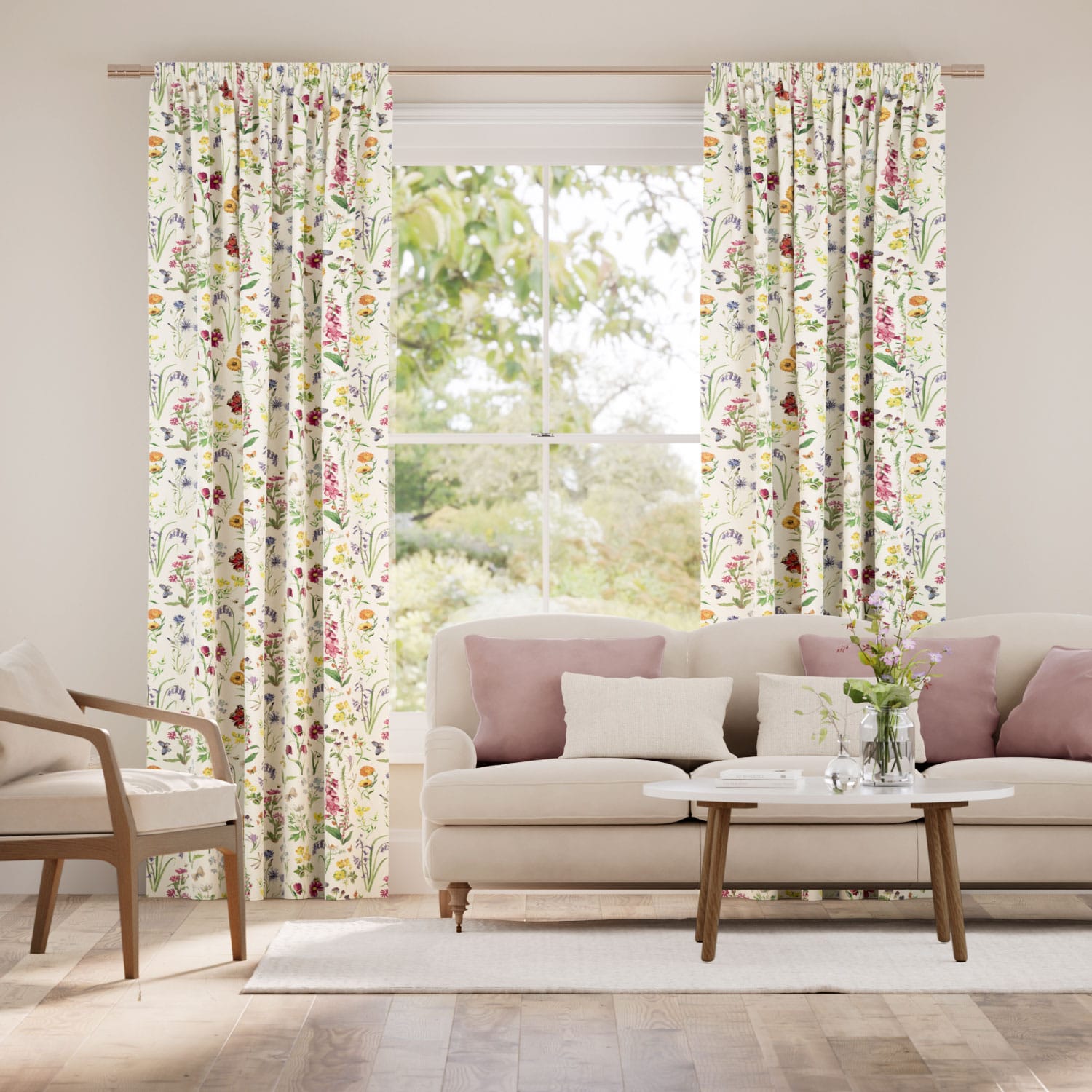 Wild Flowers Meadow Curtains