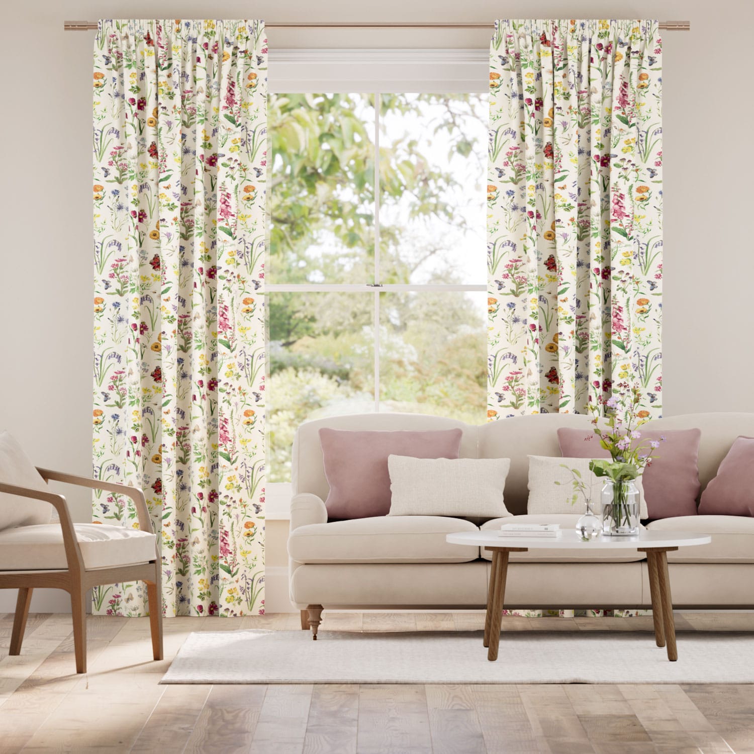 Wild Flowers Meadow Curtains thumbnail image