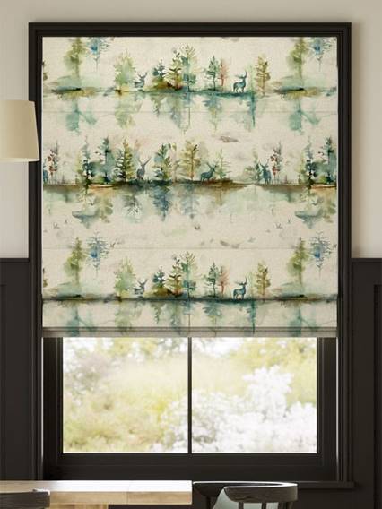 Wilderness Topaz Linen Roman Blind thumbnail image