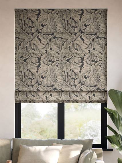 William Morris Acanthus Jacquard Antique Bronze Roman Blind thumbnail image