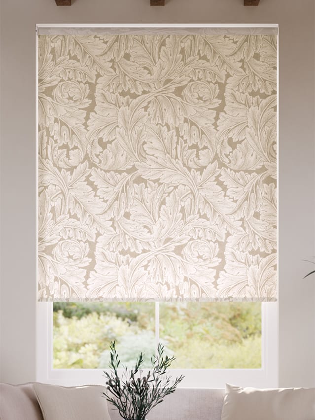 Electric William Morris Acanthus Jacquard Soft Gold Roller Blind thumbnail image
