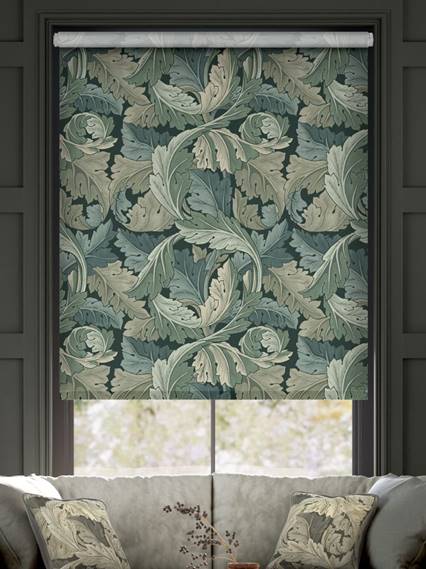 Twist2Go William Morris Acanthus Velvet Forest Roller Blind thumbnail image