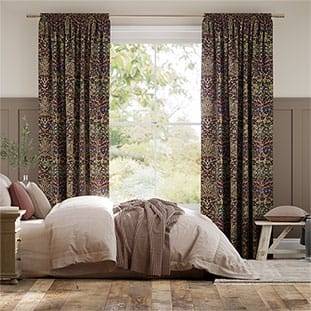 William Morris Blackthorn Damson Curtains thumbnail image