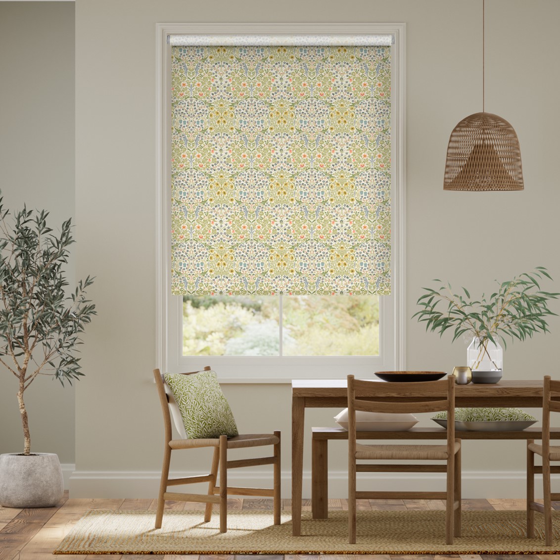 William Morris Blackthorn Spring Meadow Roller Blind