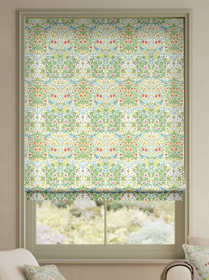 William Morris Blackthorn Summer Garden Roman Blind thumbnail image