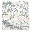 William Morris Brother Rabbit Blue Grey Curtains swatch image