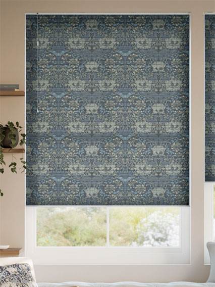 William Morris DuoLight Honeysuckle & Tulip Grey Blue Duo Blind thumbnail image