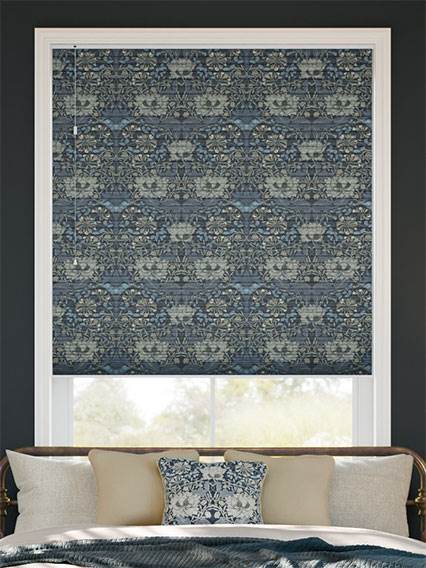 William Morris DuoShade Honeysuckle & Tulip Grey Blue Duo Blind thumbnail image