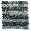 William Morris DuoShade Honeysuckle & Tulip Grey Blue Thermal Blind sample image