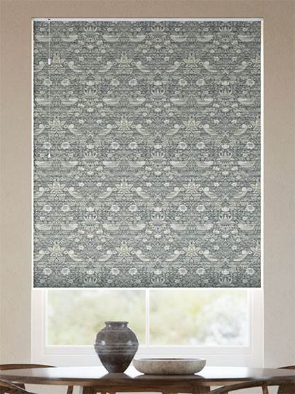 William Morris DuoShade Strawberry Thief Manor Grey Duo Blind thumbnail image