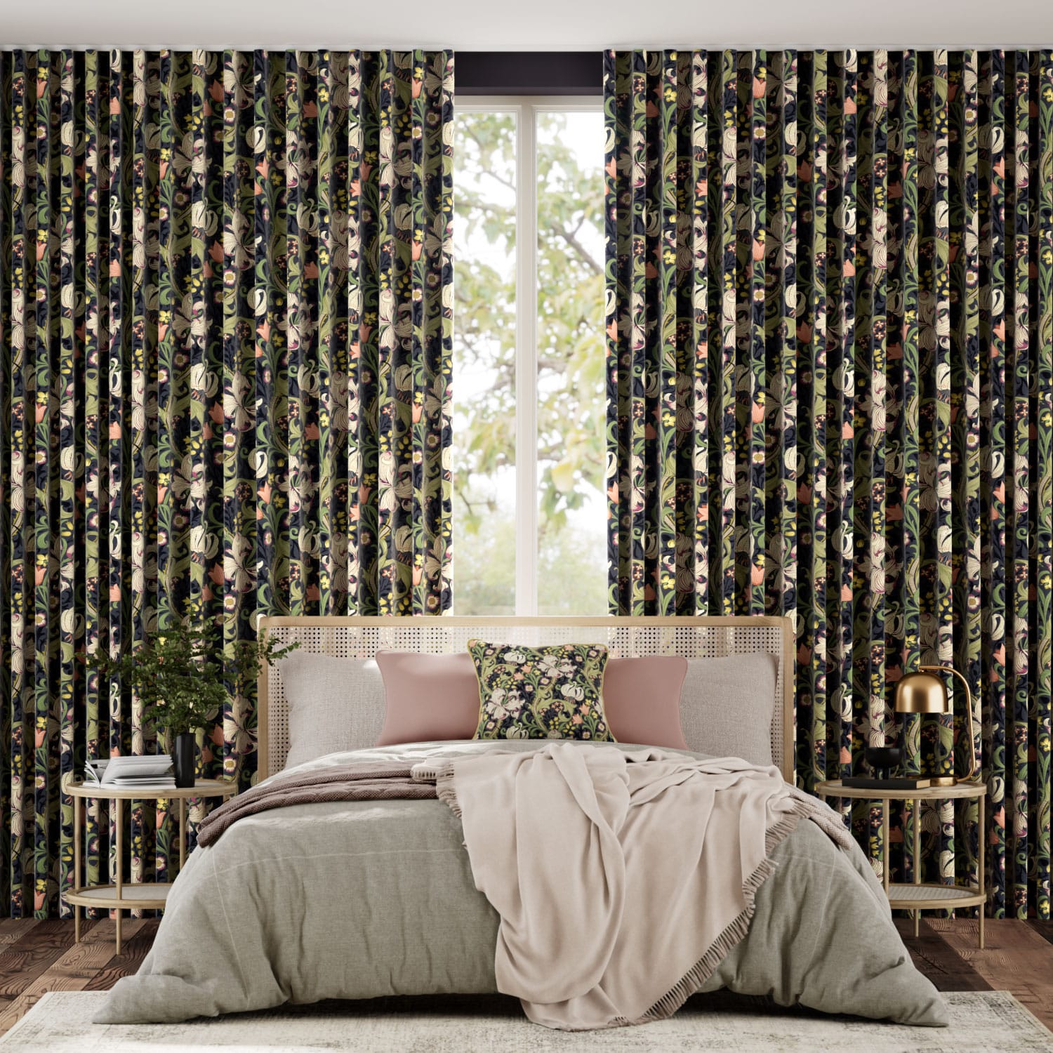William Morris Golden Lily Dusk Curtains