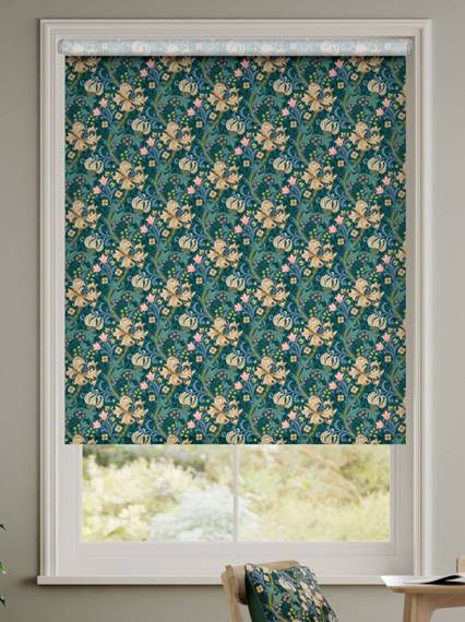 Twist2Go William Morris Golden Lily Evergreen Roller Blind thumbnail image