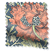 William Morris Honeysuckle and Tulip Velvet Vermillion Roman Blind swatch image
