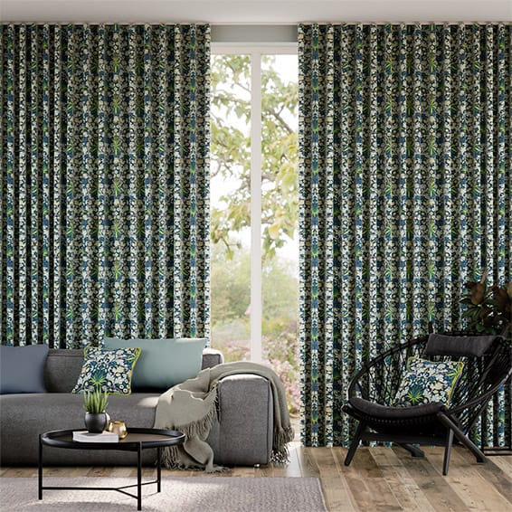 William Morris Hyacinth Emerald Curtains