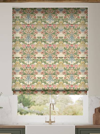 William Morris Hyacinth Natural Roman Blind thumbnail image