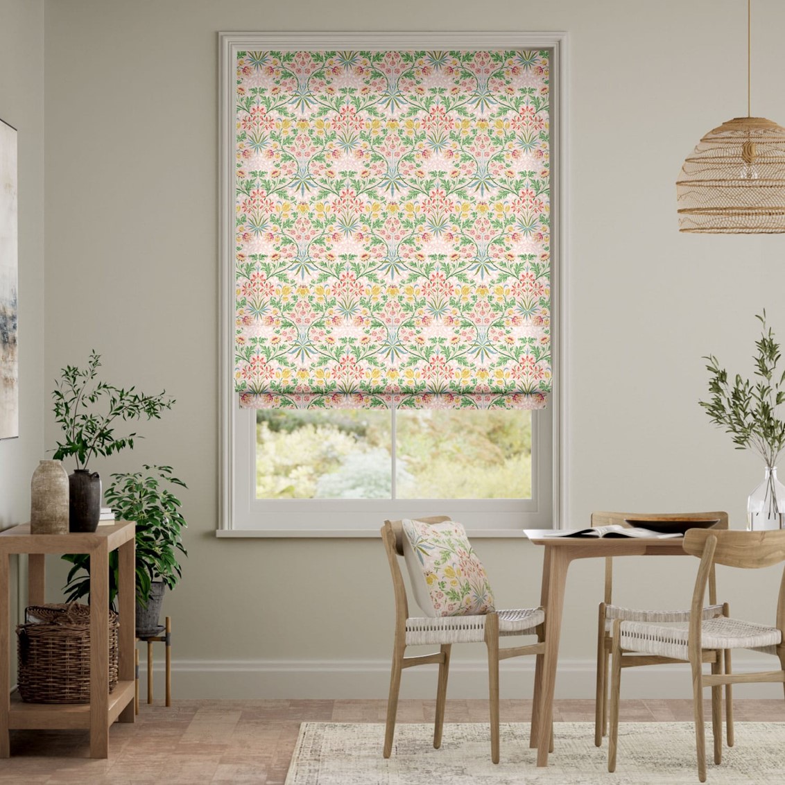 William Morris Hyacinth Sorbet Roman Blind