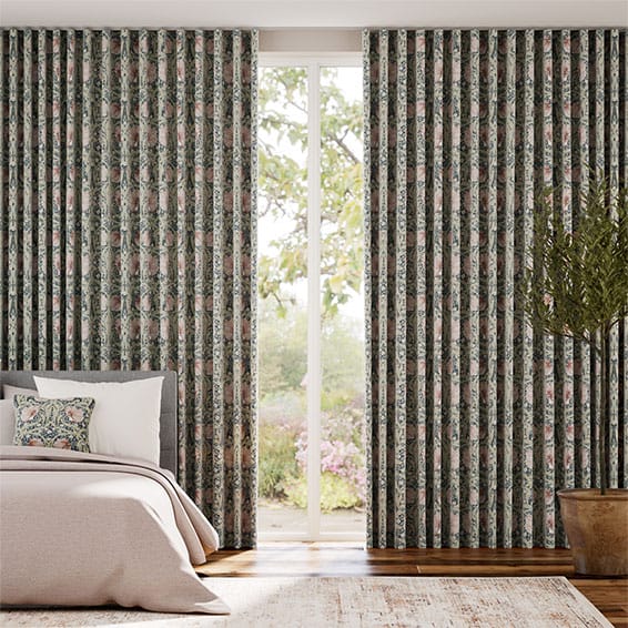 William Morris Pimpernel Blush Curtains