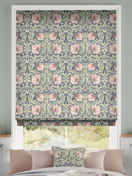 William Morris Pimpernel Blush Roman Blind thumbnail image