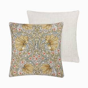 William Morris Pimpernel Butterscotch Cushion thumbnail image