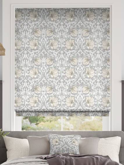 William Morris Pimpernel Dove Grey Roman Blind thumbnail image