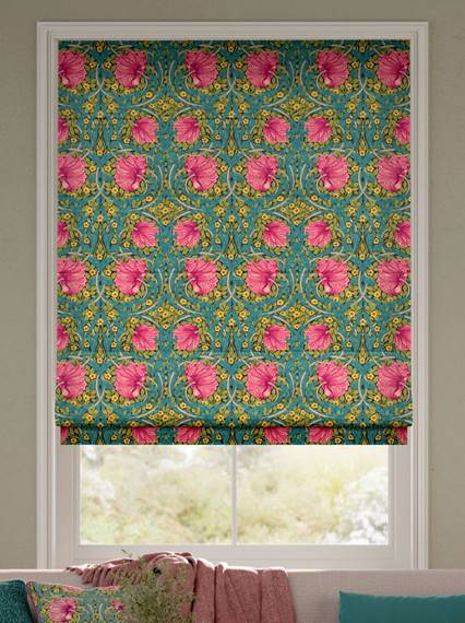 William Morris Pimpernel Magenta Roman Blind thumbnail image