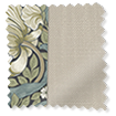 William Morris Pimpernel Sage & Bijou Linen Latte Roman Blind swatch image