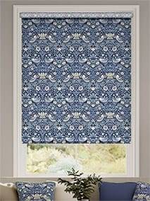 William Morris Strawberry Thief Indigo Blue Roller Blind thumbnail image