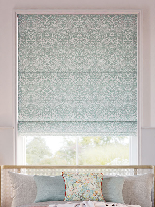 William Morris Strawberry Thief Jacquard Opal Roman Blind thumbnail image