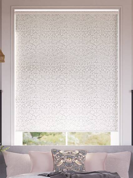 Electric William Morris Strawberry Thief Jacquard Oyster Roller Blind thumbnail image