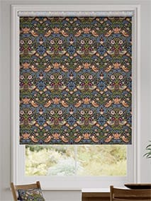 Electric William Morris Strawberry Thief Jewel Roller Blind thumbnail image