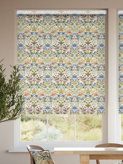 Twist2Go William Morris Strawberry Thief Natural Roller Blind thumbnail image