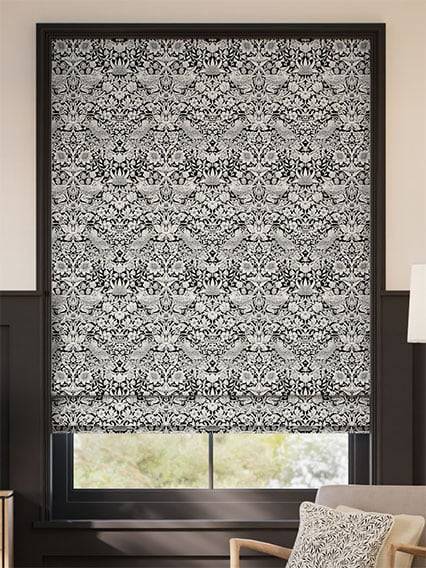 William Morris Strawberry Thief Onyx Roman Blind thumbnail image