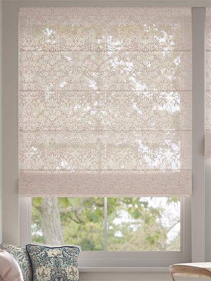 William Morris Strawberry Thief Voile Blush Roman Blind thumbnail image