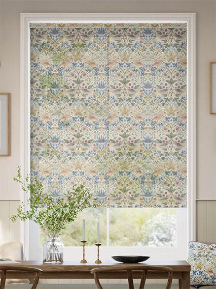 William Morris Strawberry Thief Voile Natural Roller Blind thumbnail image