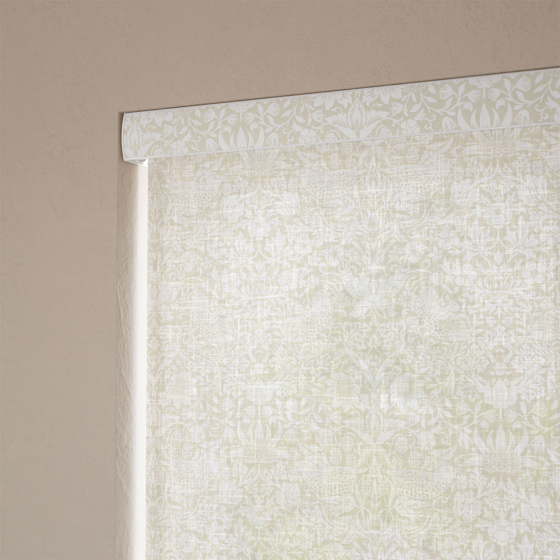 William Morris Strawberry Thief Voile Neutral Roller Blind