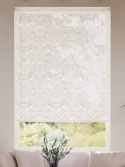 Twist2Go William Morris Strawberry Thief Voile Stone Roller Blind thumbnail image