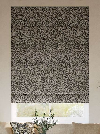 William Morris Willow Bough Jacquard Antique Bronze Roman Blind thumbnail image