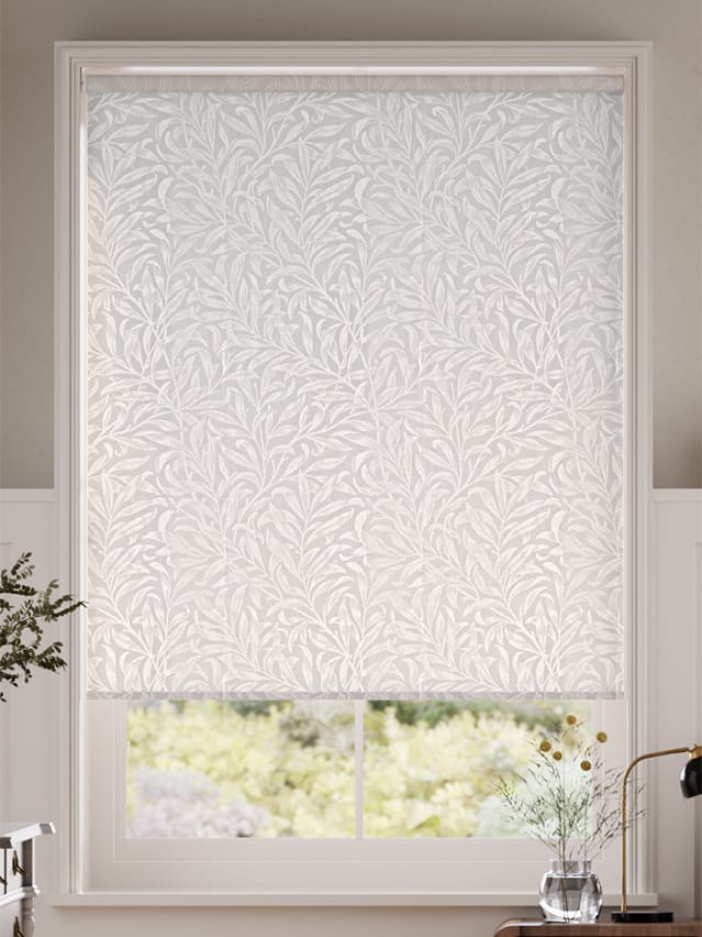 Electric William Morris Willow Bough Jacquard Oyster Roller Blind thumbnail image